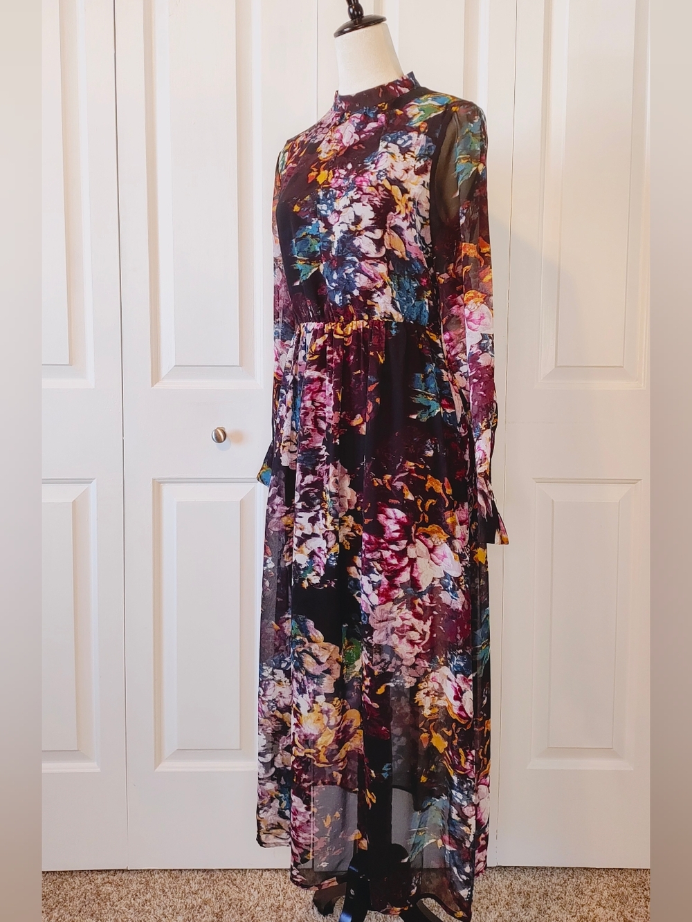 Who What Wear Floral Maxi Dress Size Small - Picture 4 of 14
